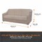 Modern Leisure Garrison Patio Loveseat Cover, Waterproof, 82.5 in. L x 38 in. W x 38.25 in. H, Sandstone 3101 - alternate 8